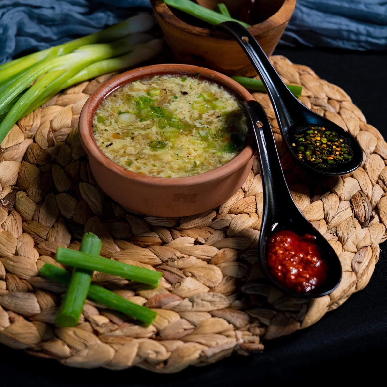 Sweet corn soup at Bombay Hut