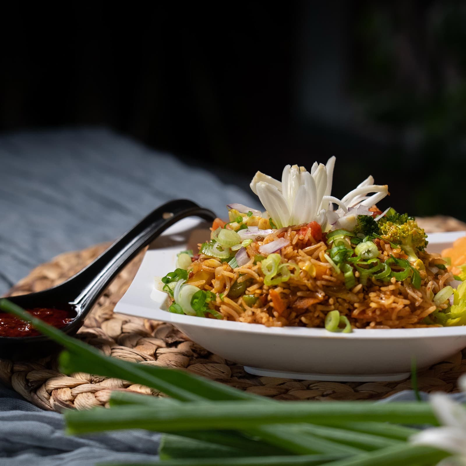 Schezwan fried rice at Bombay Hut